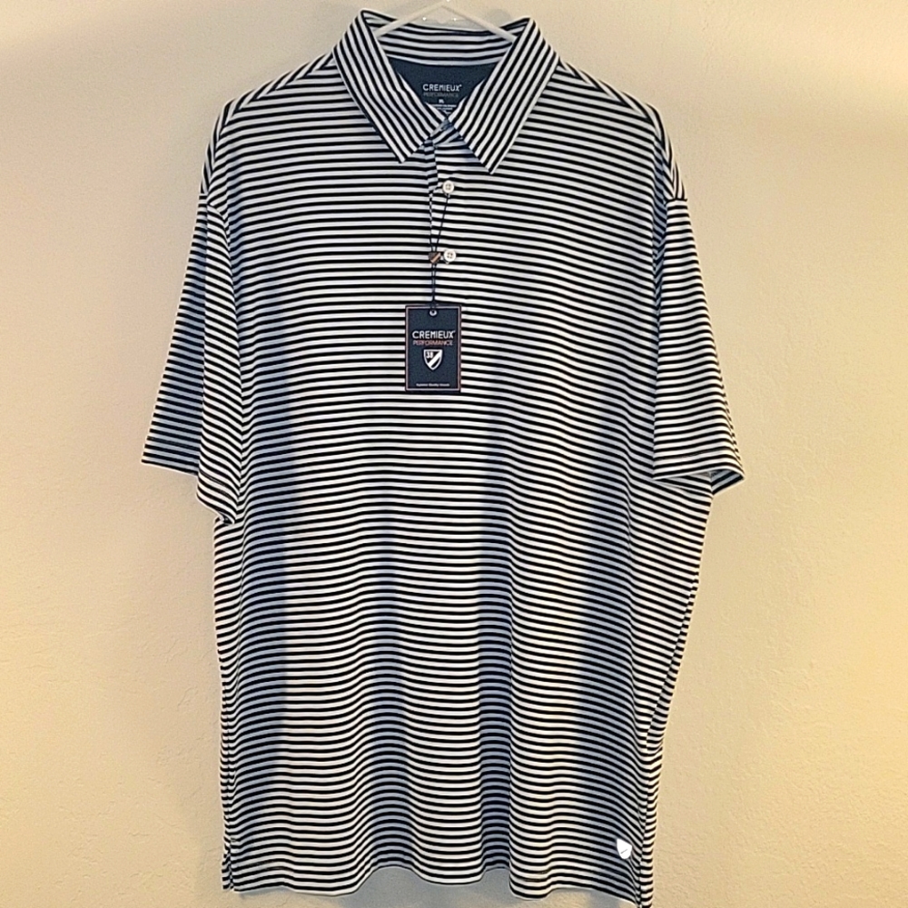 Cremieux Performance Polo Men's XL Blue/White